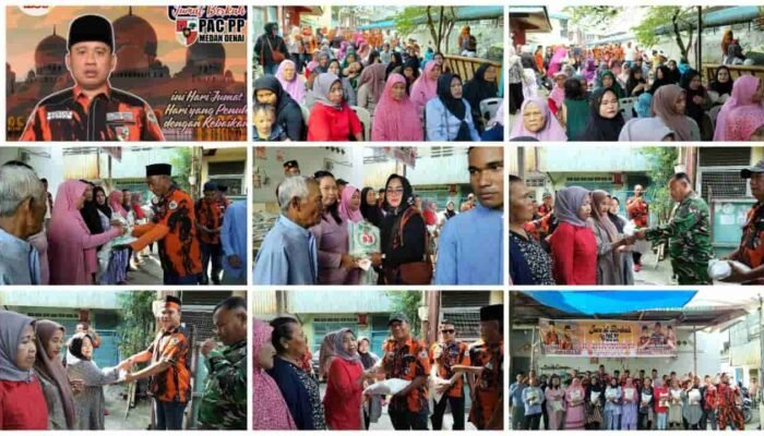PAC Pemuda Pancasila Medan Denai Gelar Jumat Berkah, Wujud Kepedulian Guntur Syahputra kepada Masyarakat