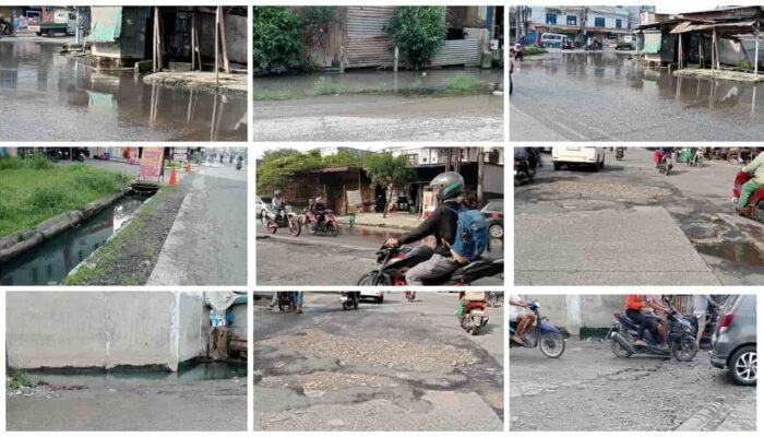 Warga Medan Labuhan Desak Pemko Perbaiki Jalan Rusak dan Drainase Lumpuh