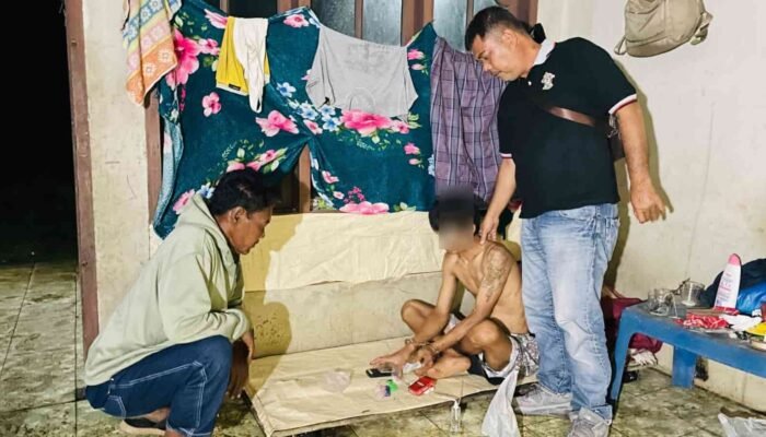 Polsek Salapian Tangkap Pengedar Sabu di Namotongan