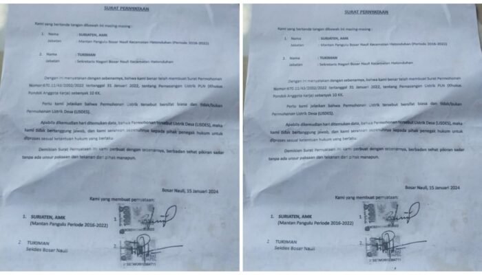 Dugaan Korupsi Proyek Lisdes di Simalungun: Mantan Pangulu Tegaskan Tak Pernah Ajukan Proposal ke PLN