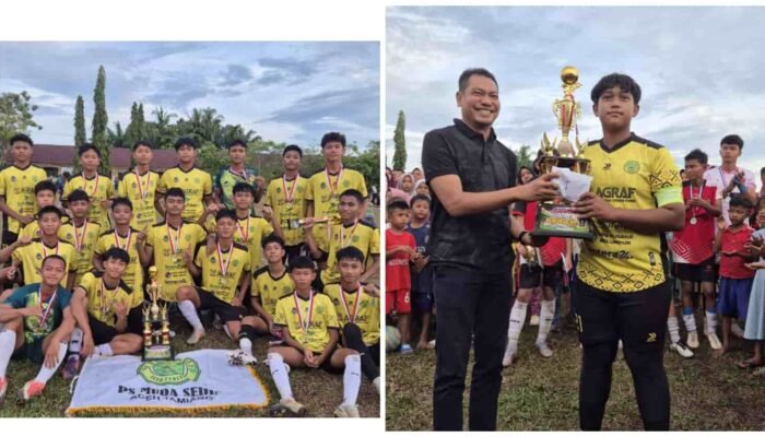 PS Muda Sedia Aceh Tamiang Juara Piala Pemuda Cup U-16 Usai Taklukkan Tuan Rumah 1-0