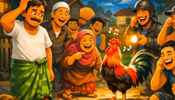 Warga Heboh karena “Maling” Tertangkap, Ternyata Ayam Sendiri yang Lupa Jalan Pulang