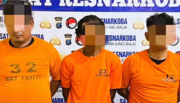Satres Narkoba Polres Tanjungbalai Tangkap Tiga Pengedar, Sita Satu Kilogram Sabu