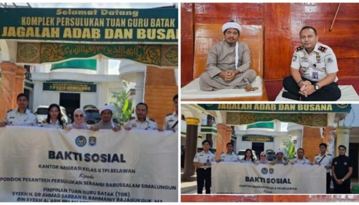 Imigrasi Belawan Gelar Bakti Sosial Ramadan 1447 H di Persulukan Serambi Babussalam Simalungun