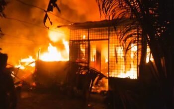 Kebakaran di Hamparan Perak, Dua Rumah Hangus dan Seorang Perempuan Meninggal Dunia