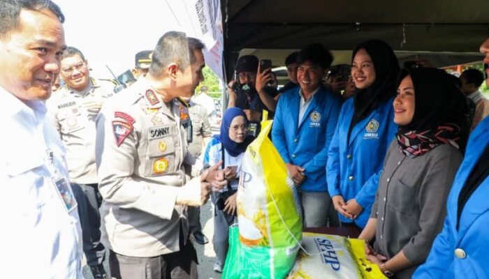 Polda Sumut dan Bulog Gelar Gerakan Pangan Murah Serentak, Jual Beras Rp56.500 Jelang Idulfitri 1447 H