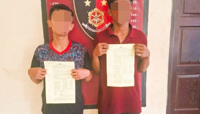 Polsek Tanjung Morawa Ringkus Dua Pelaku Pencurian Sepeda Motor, Motor Korban Berhasil Diamankan