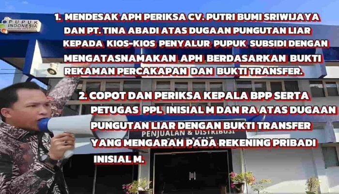 KMMB Sumut Siap Demo Dugaan Penyimpangan Pupuk Subsidi, Soroti Distributor hingga Oknum Petugas