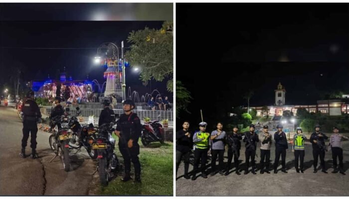 Brimob Siaga Malam Paskah di Gunungsitoli, Patroli Humanis Pastikan Ibadah Aman dan Kondusif