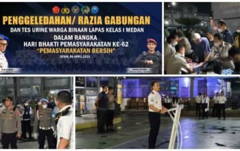 Razia Gabungan Lapas Kelas I Medan: 40 Kamar Disisir, 500 WBP Negatif Narkoba, Isu Peredaran Tak Terbukti