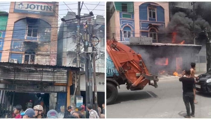 Kebakaran Hebat di Marelan Medan, Ruko Tiga Lantai Hangus, 1 Orang Tewas