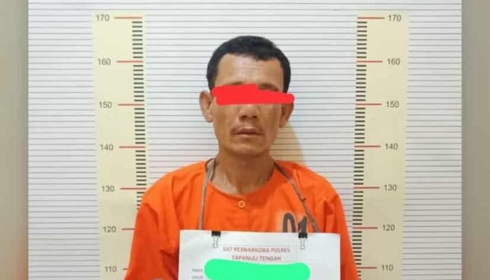 Polres Tapteng Ringkus Pria Diduga Edarkan Ganja dan Sabu, Barang Bukti Disita dari Rumah di Pandan