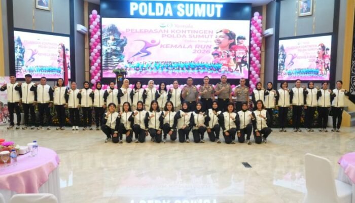 Kapolda Sumut Lepas Kontingen Kemala Run 2026, Tekankan Sportivitas dan Soliditas
