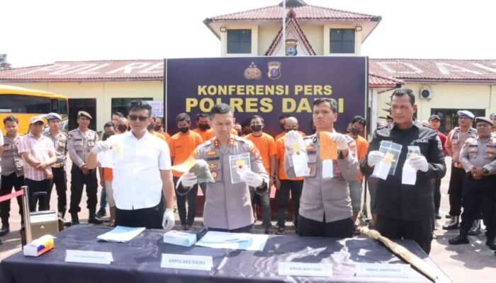 Polres Dairi Ungkap 31 Kasus Narkoba, 43 Tersangka Diamankan Selama Januari–April 2026
