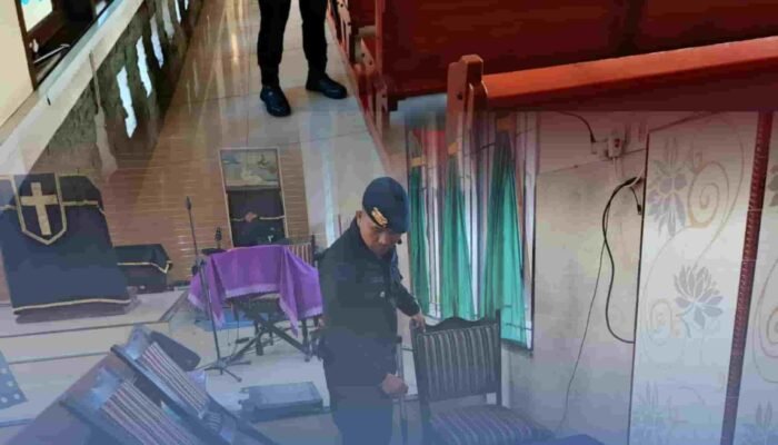 Sterilisasi Gereja Jelang Wafat Yesus Kristus di Deli Serdang, Brimob Pastikan Ibadah Aman Tanpa Ancaman