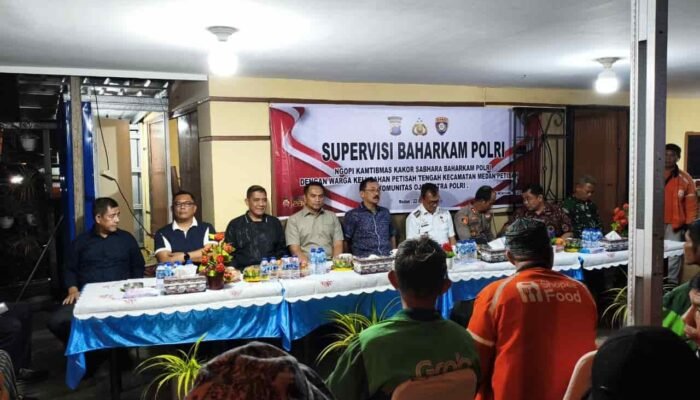 Baharkam Polri Perkuat Sitkamling di Medan Lewat “Ngopi Kamtibmas”, Gandeng Komunitas Ojol Jaga Keamanan Lingkungan
