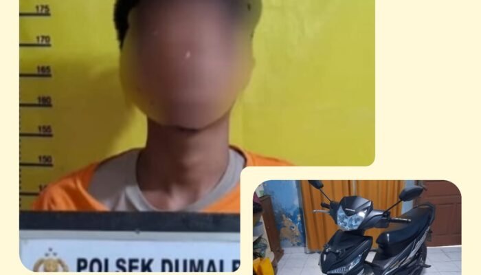 Polsek Dumai Barat Ungkap Curanmor di Mekar Sari, Pelaku KW alias Nan Diamankan