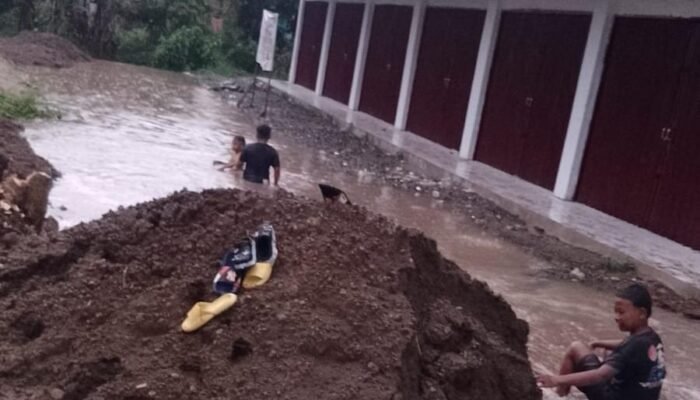Diduga Bangunan Asal Jadi, Kantor Koperasi Merah Putih di Tunggurono Binjai Terendam Banjir