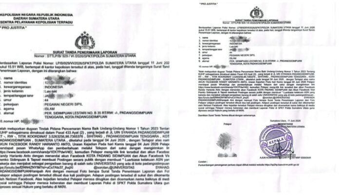 Akun Facebook Randy Harianto Dilaporkan ke Polda Sumut, Dugaan Pencemaran Nama Baik ASN UIN Padangsidimpuan Disorot