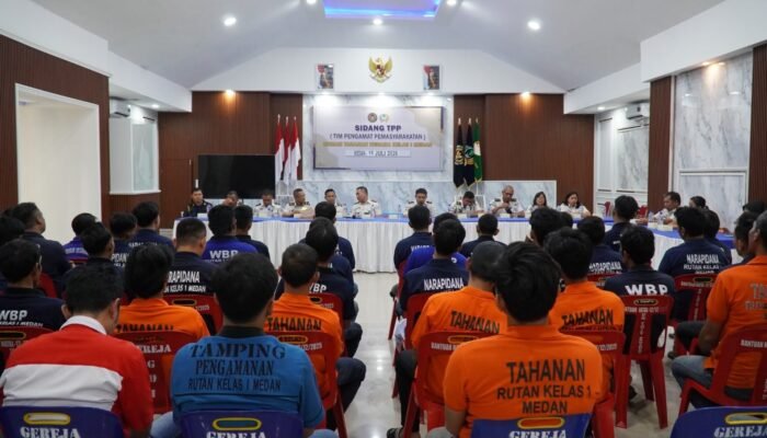48 Warga Binaan Rutan Kelas I Medan Lolos Pembahasan Sidang TPP, Mayoritas Diusulkan Terima Pembebasan Bersyarat