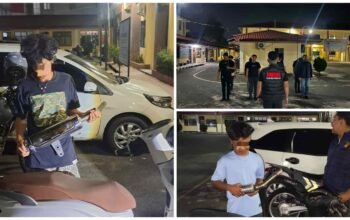 Patroli Malam Polres Pematangsiantar Berlanjut hingga Dini Hari, Enam Motor Berknalpot Brong Diamankan