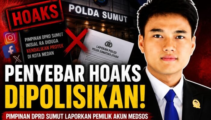 Pemilik Akun Medsos Penyebar Hoaks soal Pimpinan DPRD Sumut Dilaporkan ke Polda Sumut