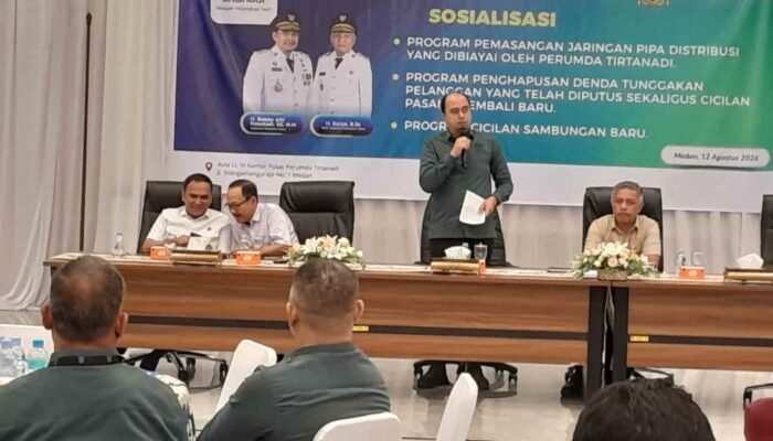 Akses Air Bersih Diperluas, Tirtanadi Siapkan Pemasangan Jaringan Tanpa Biaya
