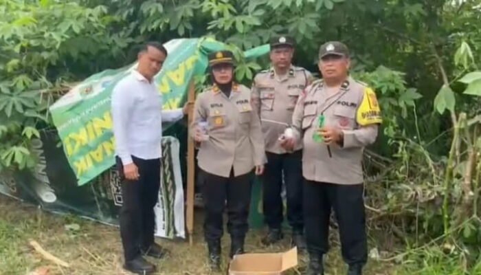 Polisi Musnahkan Barak Diduga Tempat Penyalahgunaan Sabu di Hamparan Perak, Tiga Bong Diamankan