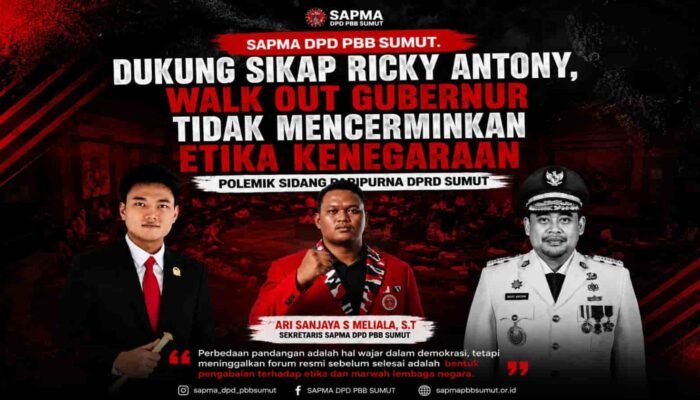 SAPMA PBB Sumut Soroti Pentingnya Menghormati Forum Paripurna, Apresiasi Sikap Ricky Antony