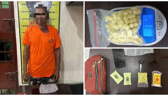 Berbekal Informasi Warga, Polres Langkat Amankan Pria dan 100 Butir Pil Diduga Ekstasi