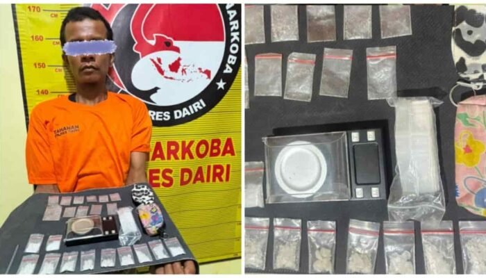 Polres Dairi Amankan Pria Bawa 13,25 Gram Sabu, Polisi Telusuri Pemasok dari Deli Serdang