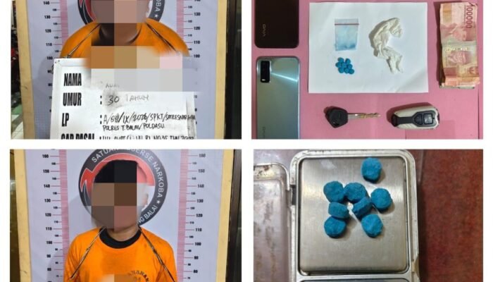 Transaksi Ekstasi di Tanjungbalai Berujung Penangkapan, Polisi Buru Pemasok