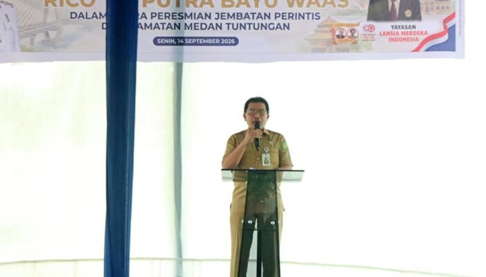 Jembatan Perintis Mangga Resmi Dibuka, Akses Warga Medan Tuntungan Kini Lebih Mudah