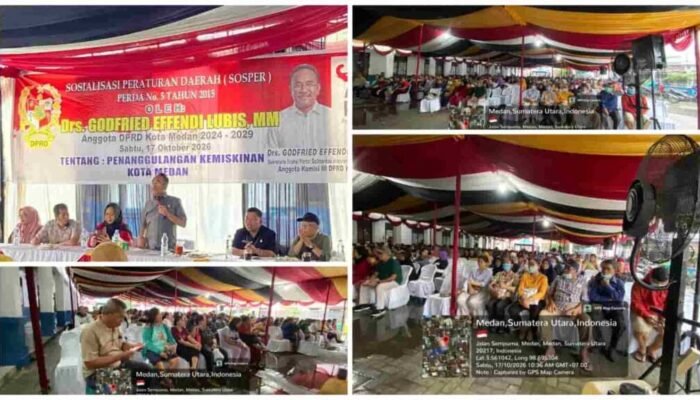 Godfried Lubis Soroti Keluhan Warga Medan, Bansos Tak Tepat Sasaran hingga Upah di Bawah UMK