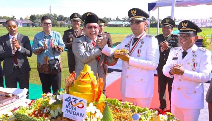 HUT ke-436 Kota Medan Digelar Khidmat, Wali Kota Ajak Warga Kawal Keamanan dan Pembangunan