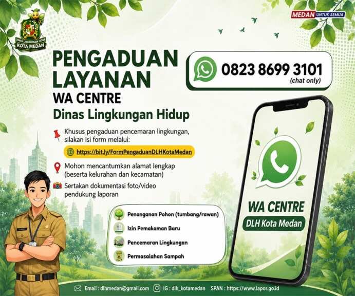 Pengaduan DLH Kota Medan