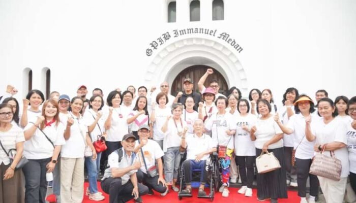 Rico Waas Ajak Jaga Kerukunan Umat Beragama, GPIB Immanuel Medan Didorong Jadi Wisata Rohani
